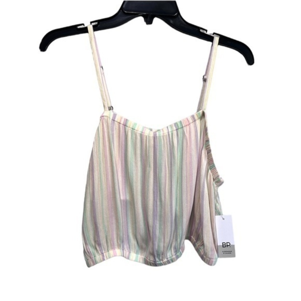 BP Striped Pastel Crop Top Cami